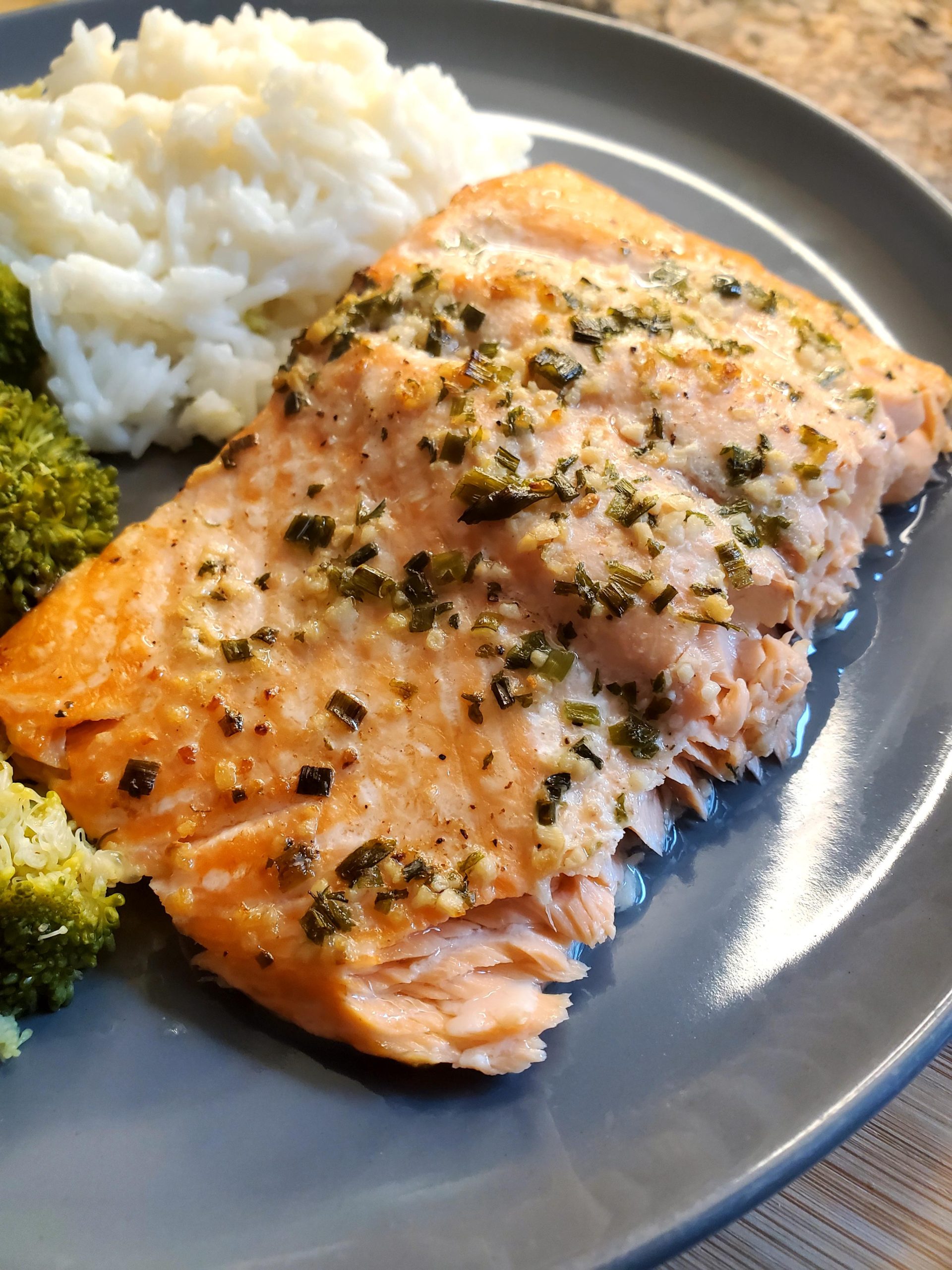 Honey Garlic Baked Salmon