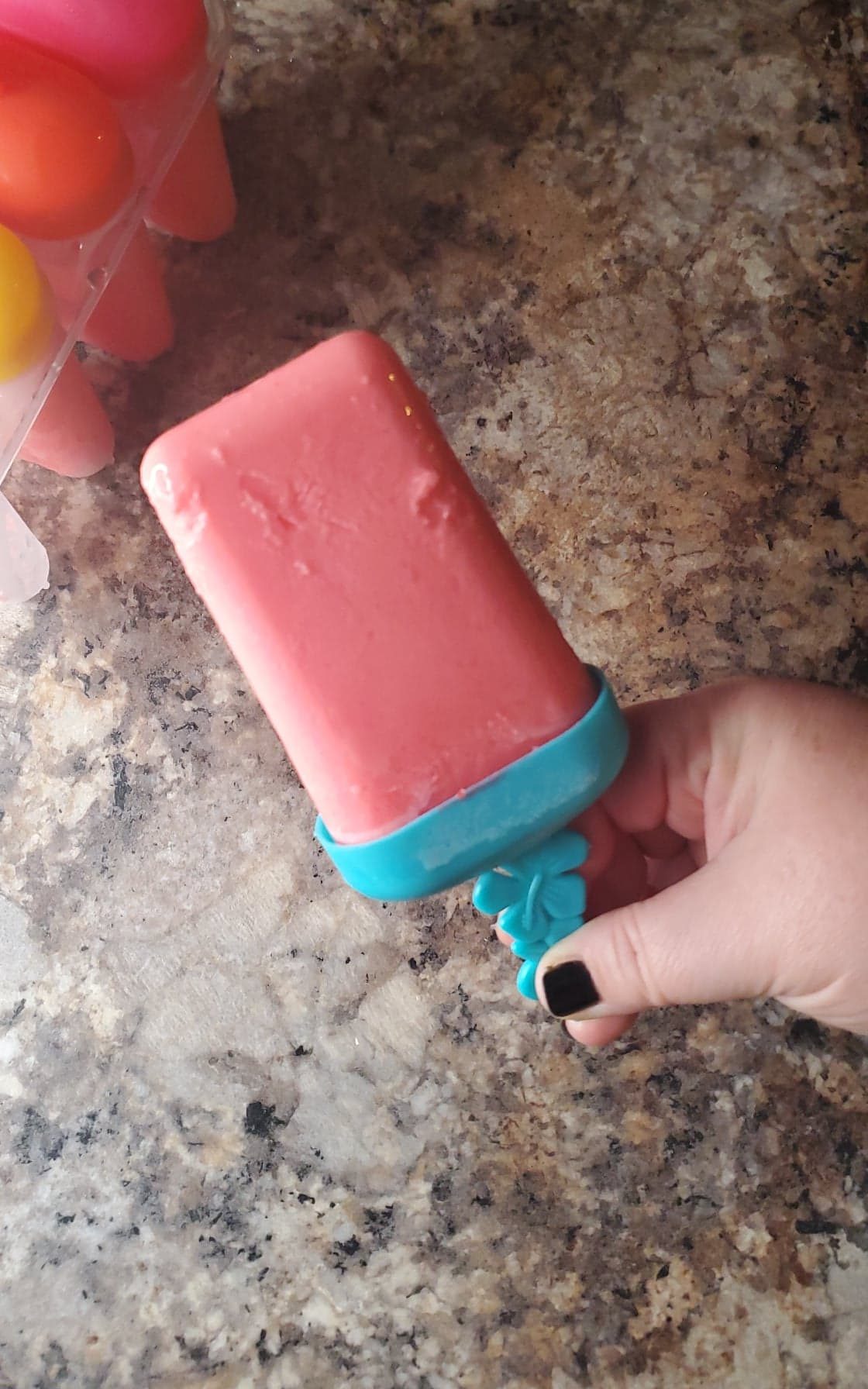 Strawberry Cream Popsicles