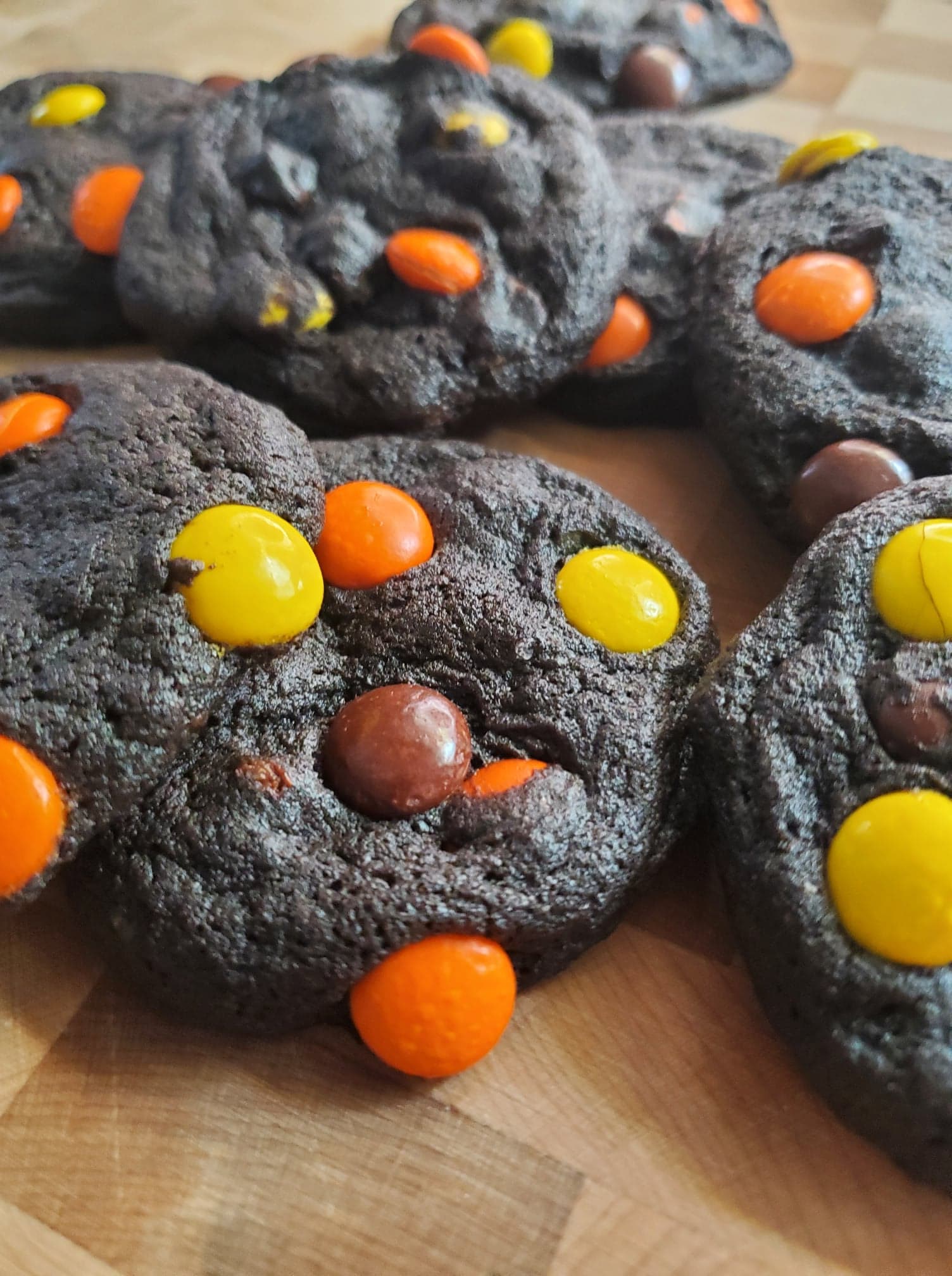 Dark Chocolate Peanut Butter Piece Cookies