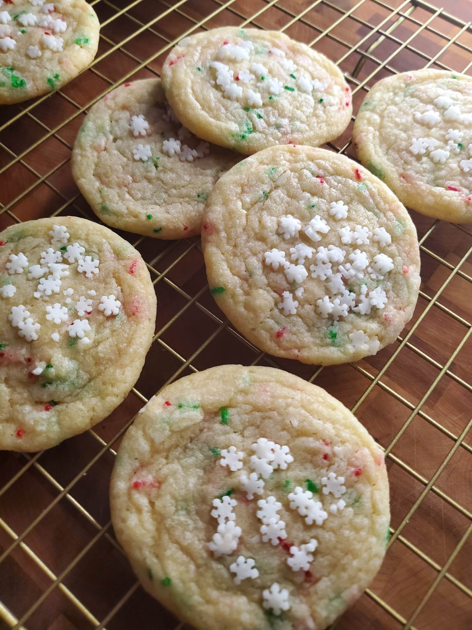 Christmas Sprinkle Cookies