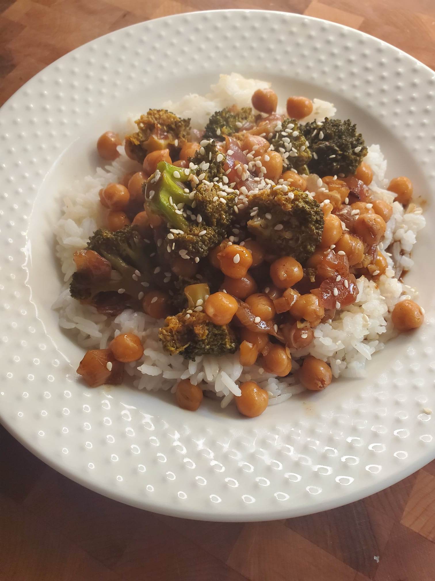 Broccoli Chickpea Stir-fry