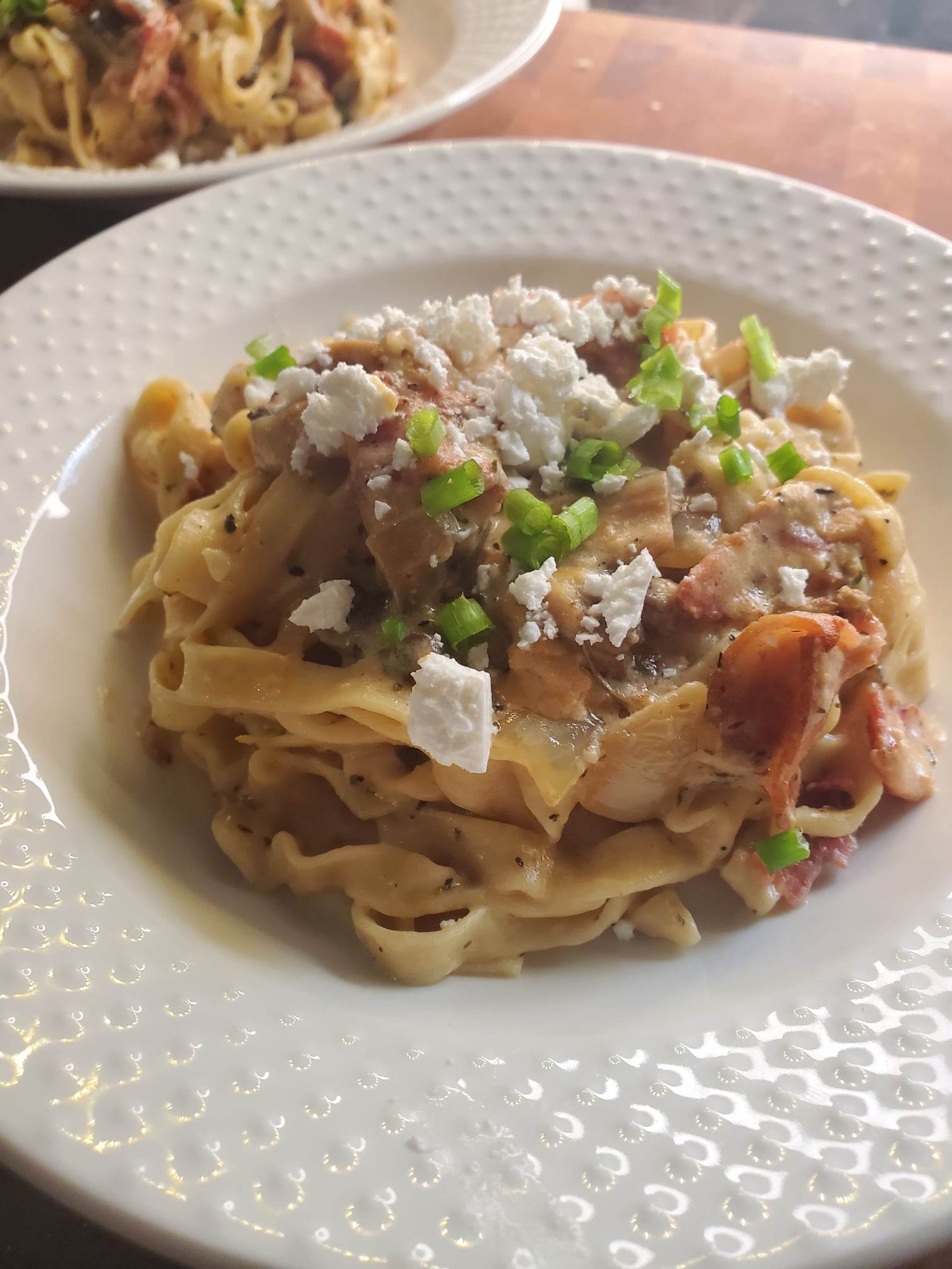 Bacon Mushroom Pasta