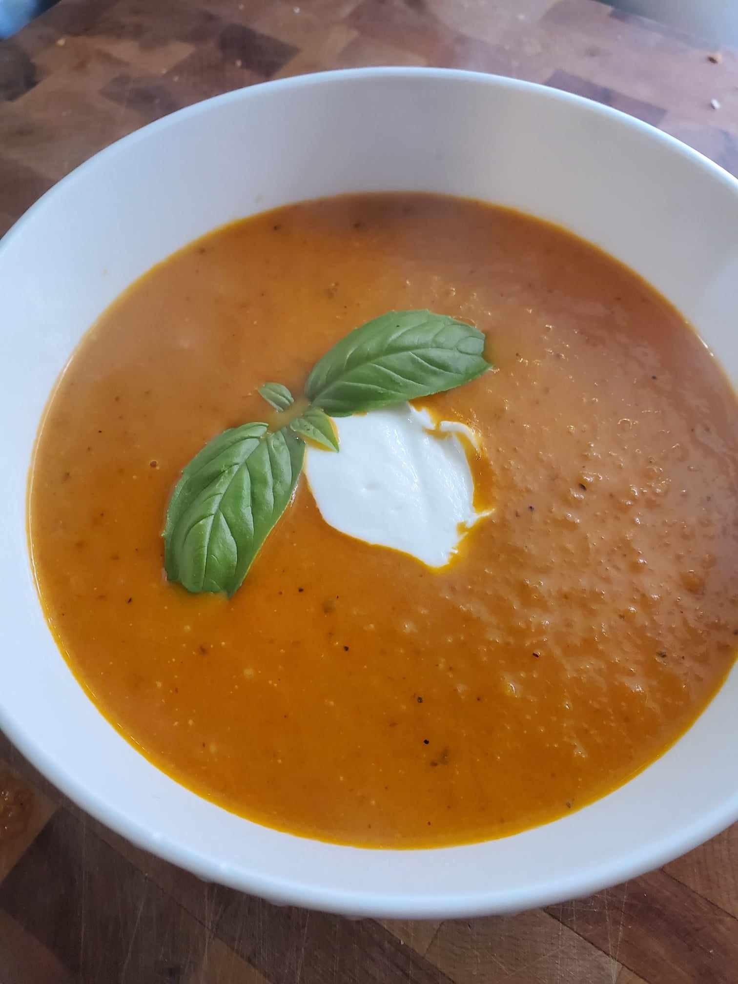 Roasted Tomato and Carrot Soup