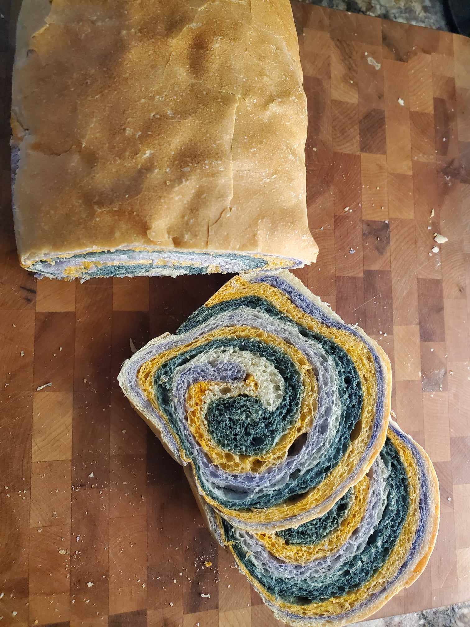 Halloween Swirl Sandwich Bread