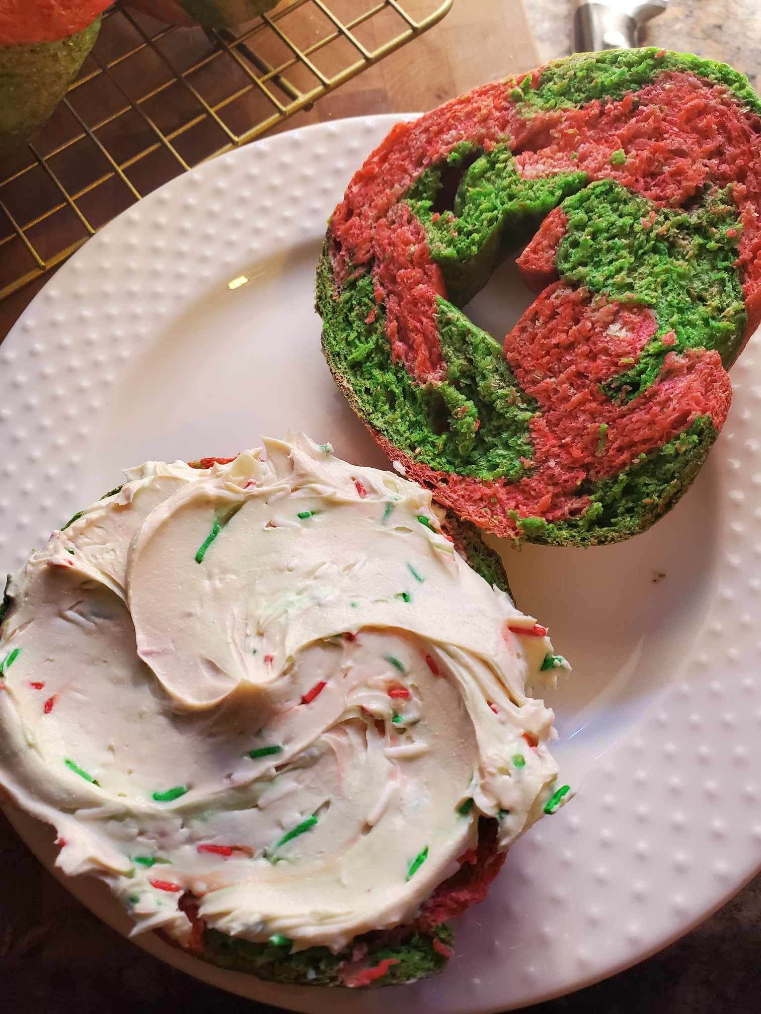 Whole Wheat Christmas Bagels